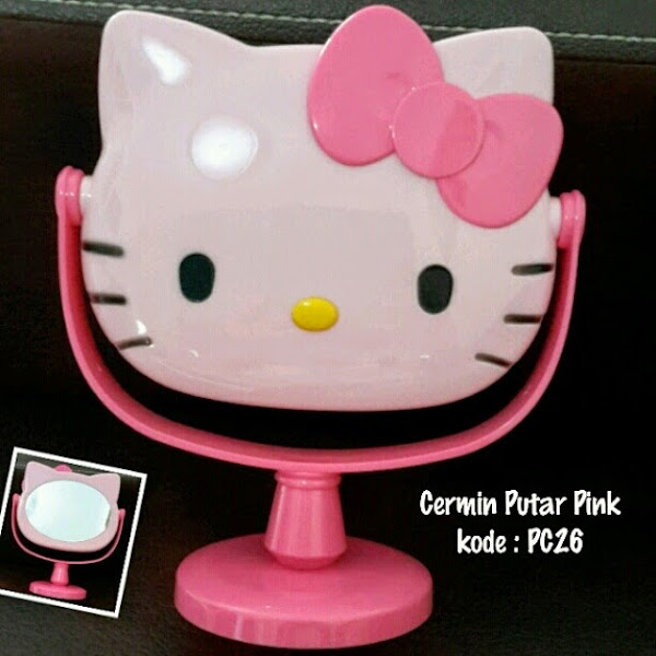 Cermin Standing Hello Kitty Murah Grosir Ecer Putar Pink