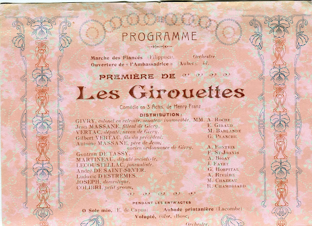 le Groupement Théâtral de Thiers en 1911.