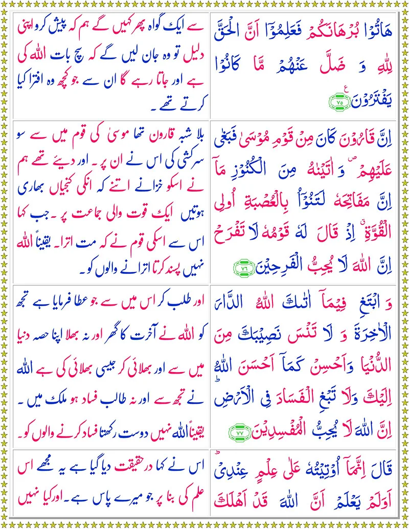 Surah Al-Qasas  with Urdu Translation,Quran with Urdu Translation,Quran,