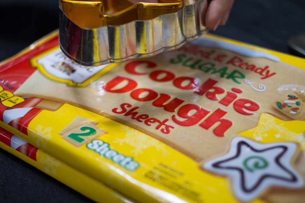 Christmas Cookies with Nestle Toll House Rolled and Ready Cookie Dough