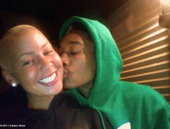 amber rose with hair pics. girlfriend amber rose long