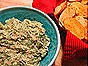 Garlicky White Bean Dip with Mustard Greens & Bacon