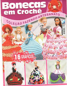 PAP Vestido de Noiva para Barbie - revista Bonecas em Crochê - Coleção Fazendo Artesanato