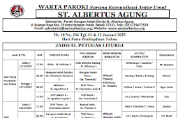 Warta Paroki No. 246 Tgl 11 & 12 Januari 2025