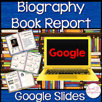 biography book report - google slides