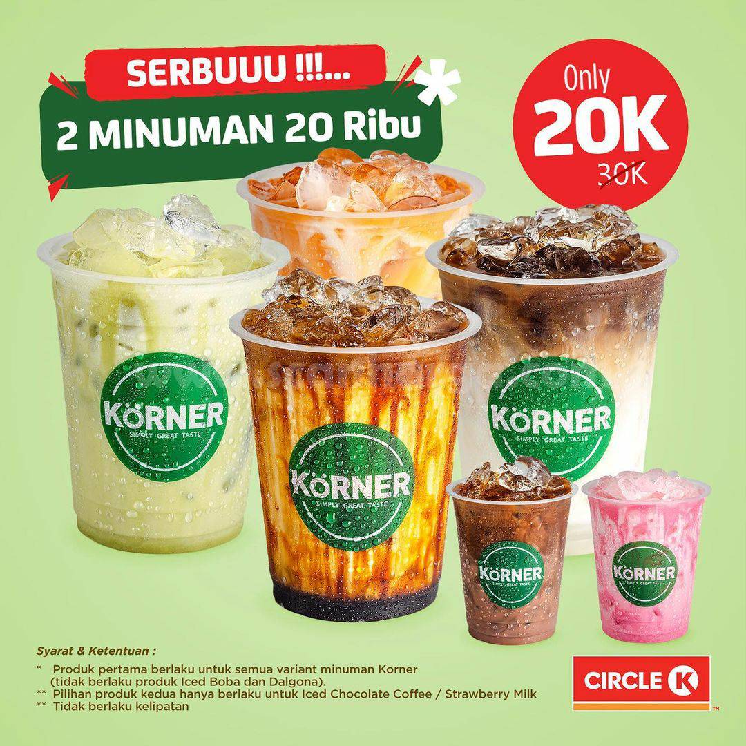 Circle K Promo Serbuuu: Dua minuman harga cuma Rp 20.000