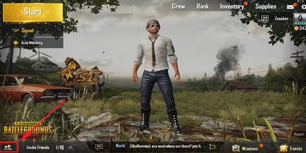 Cara Membuat Squad Di PUBG Mobile Android 1