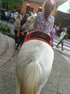 niña a caballo