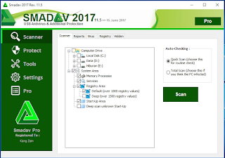  Smadav sekarang kembali update dengan versi paling gres adalah rev Smadav Pro 2017 Rev. 11.6.5 Terbaru Full Serial Number