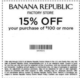banana republic printable coupons