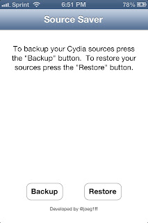 Cydia Source Saver