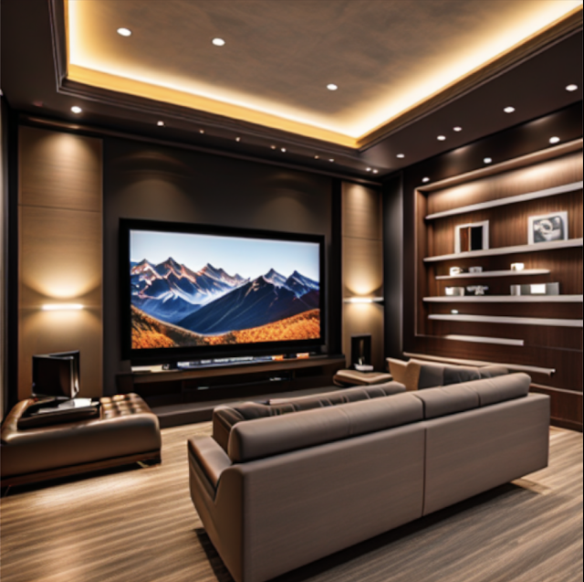 Minimalist Home Theater Design