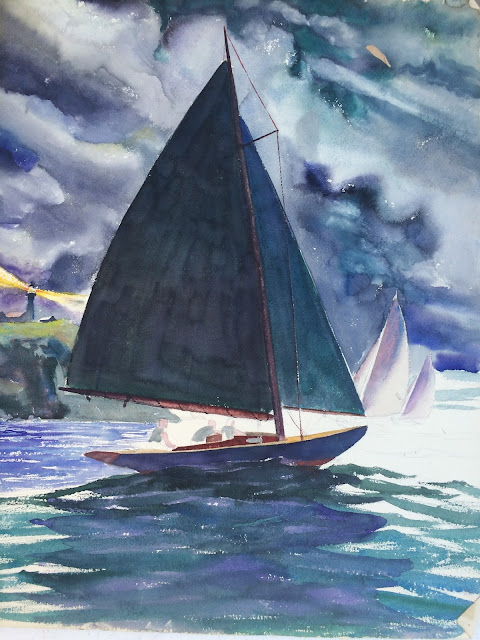 Maine Artist Francis Quirk,  Maritime Painting