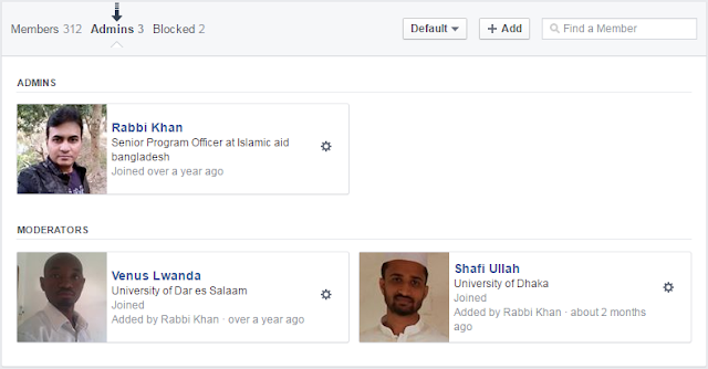 facebook group admin