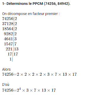 Corrigées des exercices du manuel scolaire 1ere - Activités numériques I