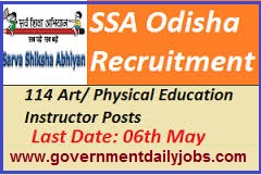 SSA PURI RECRUITMENT 2016 APPLY FOR 114 INSTRUCTOR POSTS