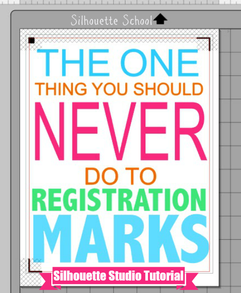 Silhouette Tutorial, Silhouette Print and Cut, Silhouette Cameo, print and cut, print and cut registration error