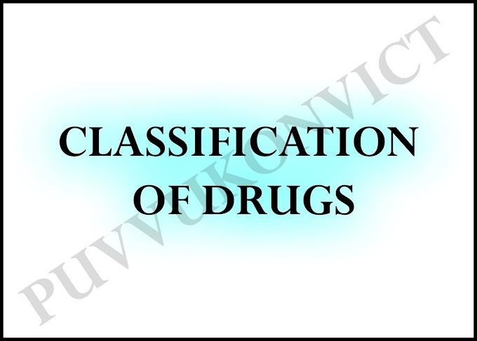 CLASSIFICATION OF DRUGS