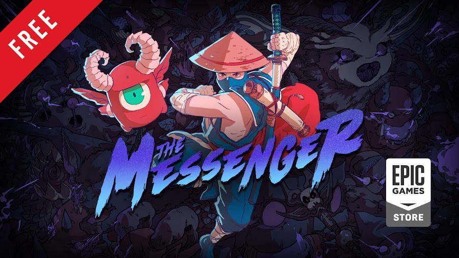 the messenger free pc game epic games store side-scrolling action platformer sabotage studios devolver digital