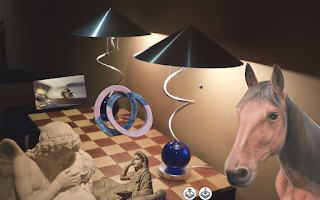 Table of Secret Desires: collage by doug smith