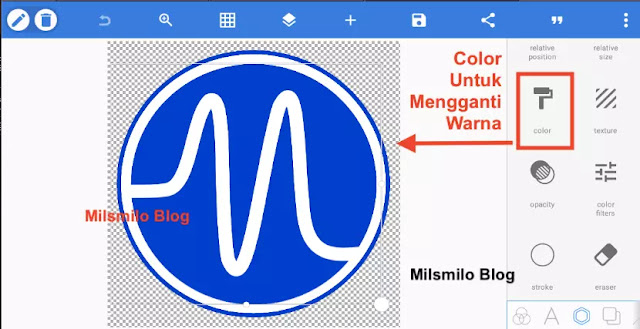 Cara membuat logo favicon keren untuk blog dan website di Pixellab pada HP android