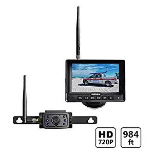 Haloview MC5111 5'' 720P HD Digital Wireless Backup Camera System 5'' LCD Rear View Monitor and IP69K Waterproof Reversing Built in DVR Kit for Trucks/Trailer/Bus/RVs