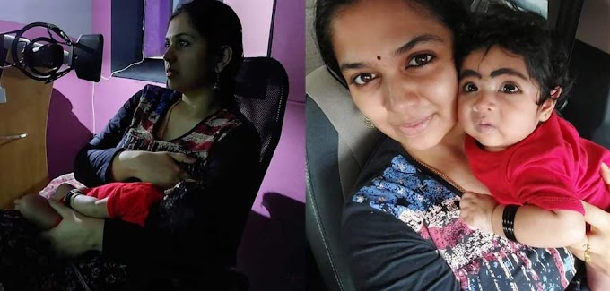 കുഞ്ഞുമകൾക്ക് പാലൂട്ടി ഡബ്ബ് ചെയ്ത് നടി അഞ്ജലി നായർ; കയ്യടിച്ച് പ്രേക്ഷകരും