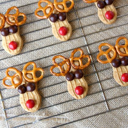 Peanut Butter Reindeer Cookies