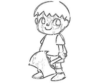 #2 Villager Coloring Page