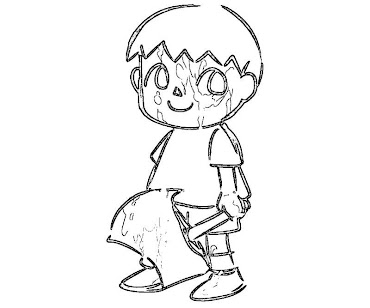 #2 Villager Coloring Page