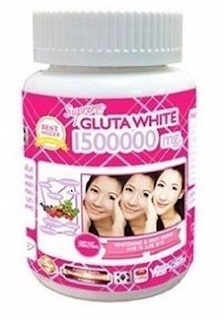 whitening effects of Glutathione pills