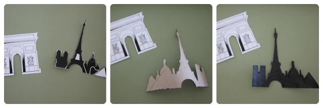 Scrapbooking ecológico: cómo hacer siluetas de cartón de París