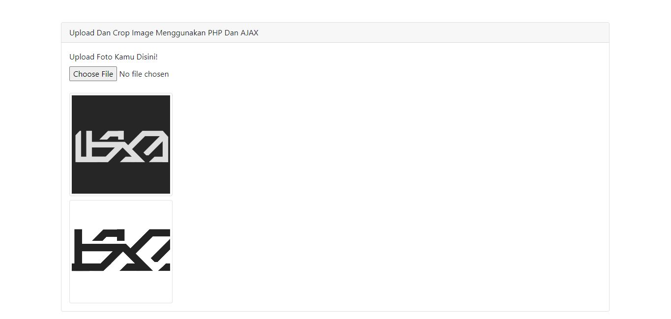 Upload Dan Crop Image Menggunakan PHP Dan AJAX