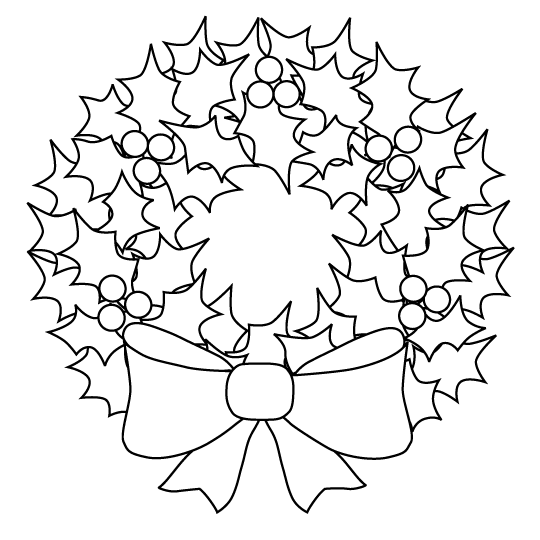 Christmas Wreath Coloring Pages, Wreath Ornaments | Learn To Coloring