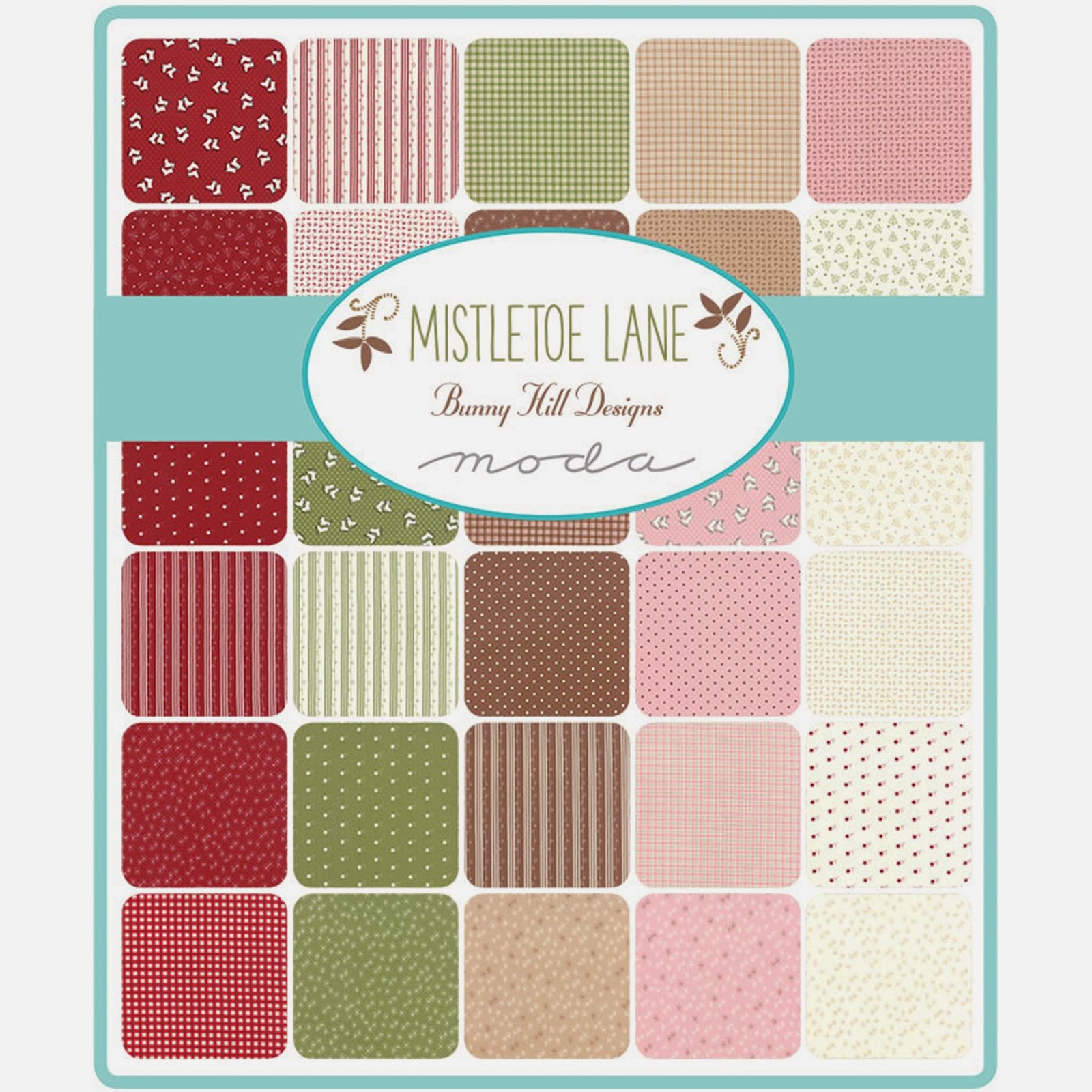 Moda MISTLETOE LANE Fabric by Bunny Hill Designs for Moda Fabrics