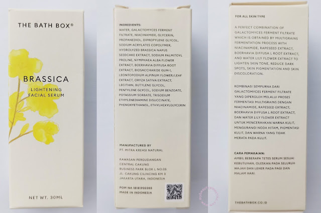 The Bath Box Brassica Serum Ingredients