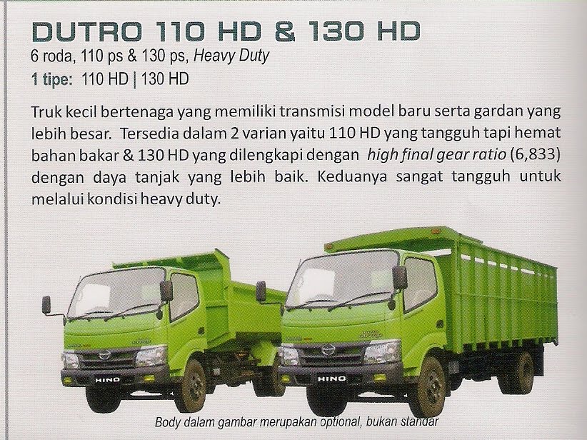 PT Hibaindo Armada Motor HINO  DUTRO  110 130  HD 