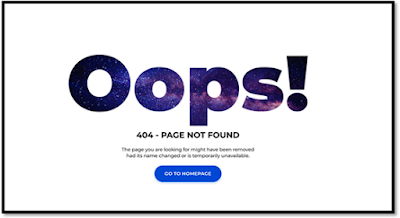 404 error page