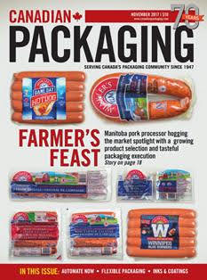 Canadian Packaging. Serving Canada's packaging community - November 2017 | ISSN 1929-6592 | TRUE PDF | Mensile | Professionisti | Tecnologia | Impianti | Packaging
Canadian Packaging covers Canada's consumer packaged goods industry, featuring packaging plant operations, package design, environment and sustainability issues and trends. Published 10 times a year.