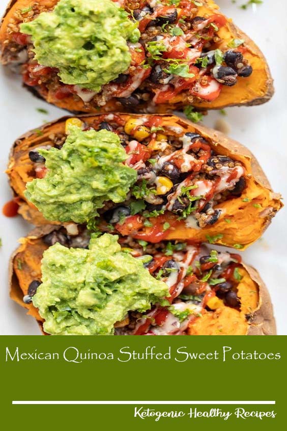 This recipe for Mexican Quinoa Stuffed Sweet Potatoes is an amazing way to pack in a ton of plant-based protein in a tasty, gluten-free and simple meal!