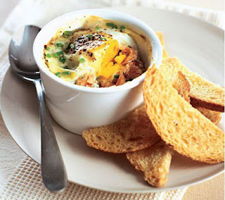 egg pots with smoked salmon recipe