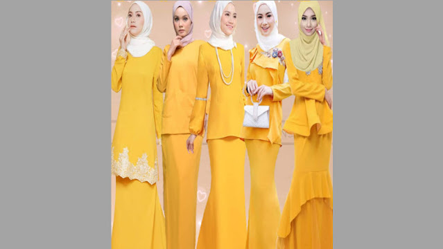 Baju Kuning Gold Cocok dengan Jilbab Warna Apa
