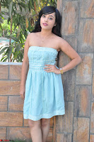 Sahana New cute Telugu Actress in Sky Blue Small Sleeveless Dress ~  Exclusive Galleries 038.jpg