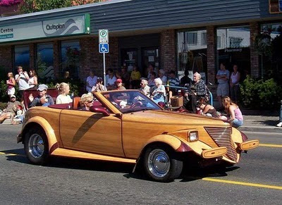 cars made from wood