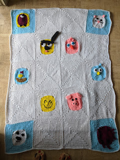 Cute Animal Characters Blanket - a free crochet pattern from Sweet Nothings Crochet
