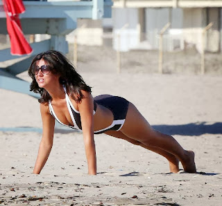 Lucy Mecklenburgh Black Bikini Santa Monica