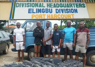 Rivers State Police Smash Gang of Criminals Caught Dismantling MTN Mast