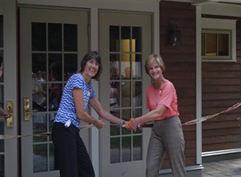 Ribbon cutting Commissioner and NYS Chair Kristen