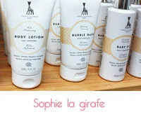 soin bio pour bébé Sophie la Girafe