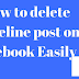 Delete A Post In Facebook